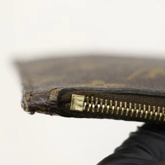 Louis Vuitton Neverfull Monogram Canvas Pochette Wristlet SD0119 - Brown *READ* - Picture 7 of 16